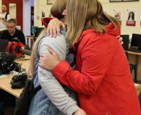 KES GCSE Results 2022 Katie Sharp and her mum