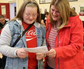 KES GCSE Results 2022 Katie Sharp and her mum (2)