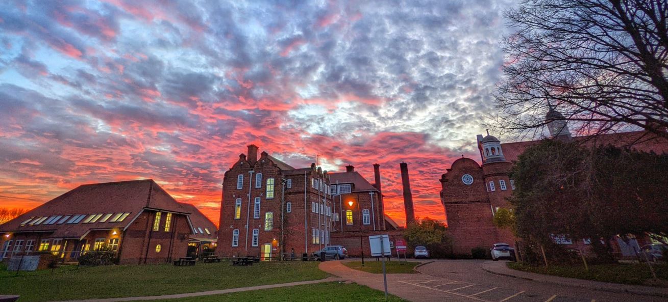 Front of school clouds